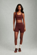Maroon OnTheGo Shorts Set