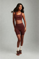 Maroon OnTheGo Shorts Set