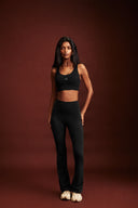 Black OnTheGo Flare Pants Set