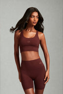 Maroon OnTheGo Cross Back Sports Bra