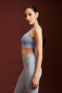 Blueberry Swirl OnTheGo Cross Back Sports Bra