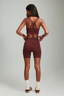 Maroon OnTheGo Shorts Set