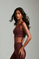 Maroon OnTheGo Cross Back Sports Bra
