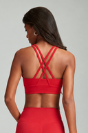 Cherry OnTheGo Cross Back Sports Bra