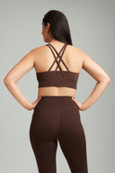 Coffee Bean OnTheGo Cross Back Sports Bra