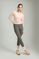 Ash OnTheGo Leggings for women, high-waist polyester-free activewear by Mile Collective