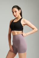 Black zip up sports bra with breathable stretch fabric for all-day comfort and movement