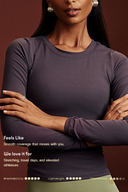 Coal OnTheGo Fitted Full Sleeves Top