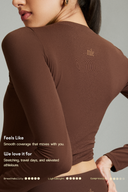 Coffee Bean OnTheGo Fitted Full Sleeves Top
