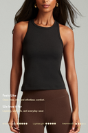 Black OnTheGo Fitted Tank Top