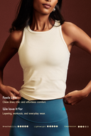 White OnTheGo Fitted Tank Top
