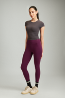 Grape Jelly OnTheGo high waist leggings designed for comfort and everyday movement