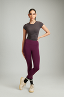 Grape Jelly OnTheGo yoga leggings featuring soft, flexible, and breathable fabric