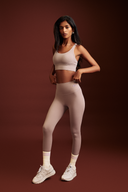 High waist Lavender OnTheGo leggings designed for comfort, stretch, and support