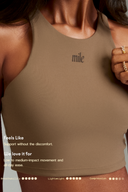 Mocha OnTheGo Cropped Tank