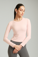 Jellybean fitted full sleeve gym top with a flattering athletic fit