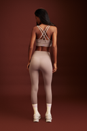 Lavender yoga leggings for women with a flattering high waist fit