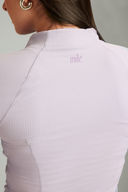 Light purple workout jacket for women designed for gym and outdoor training