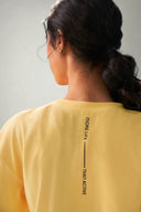 Yellow Mile Boxy Cropped Tee