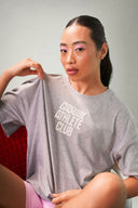 Classic Gray Casual Athlete Club Oversized Tee