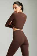 Coffee Bean OnTheGo Fitted Full Sleeves Top