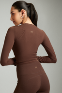 Coffee Bean OnTheGo Fitted Full Sleeves Top