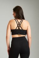 Black OnTheGo Cross Back Sports Bra