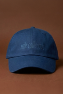 Navy blue gym cap for workouts, running, and outdoor training