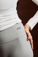 Rhino Gray athletic shorts for women suitable for gym sessions, running, and everyday movement