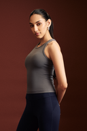 Shadow fitted tank top in a sleek athletic fit for women