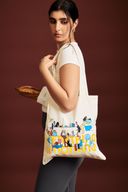 Yellow gym tote bag for carrying workout essentials and everyday items