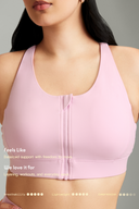 Bubblegum LevelUp Front Zip Sports Bra