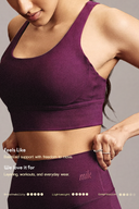 Grape Jelly OnTheGo Cross Back Sports Bra