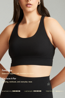 Black OnTheGo Cross Back Sports Bra