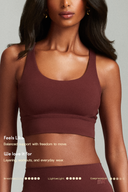 Maroon OnTheGo Cross Back Sports Bra